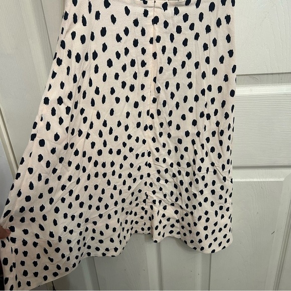Kate Spade leopard dot tie back dress, beige color black dots, women’s size 00 - Picture 4 of 5